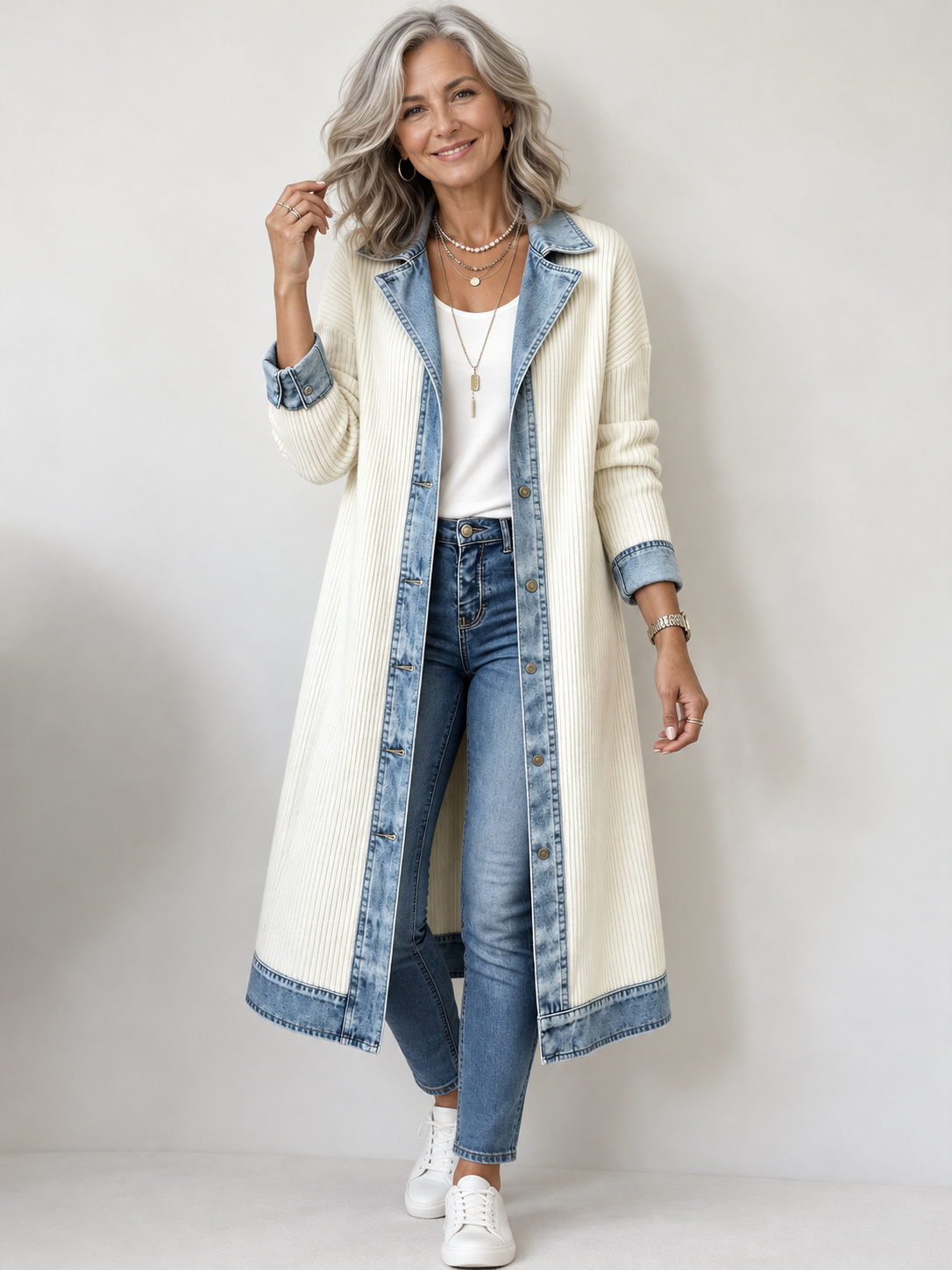 Riley | Casual Long-line Knit Cardigan