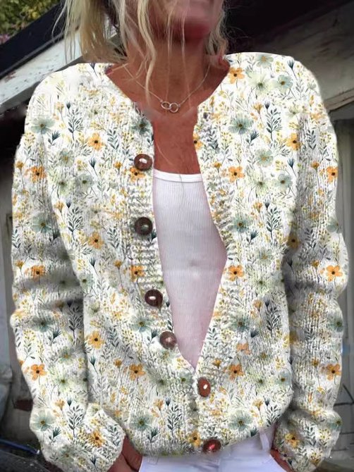 Emilia™ | Stylish Floral Cardigan