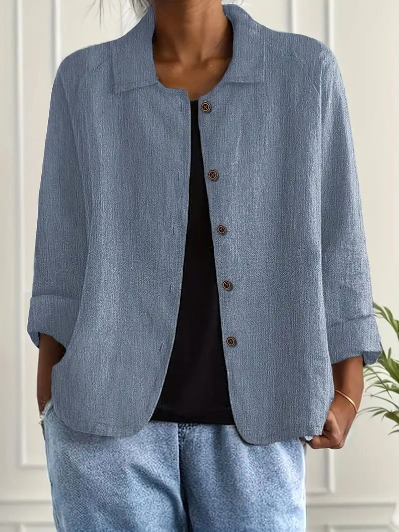Agnes | Button-Front Shirt Jacket