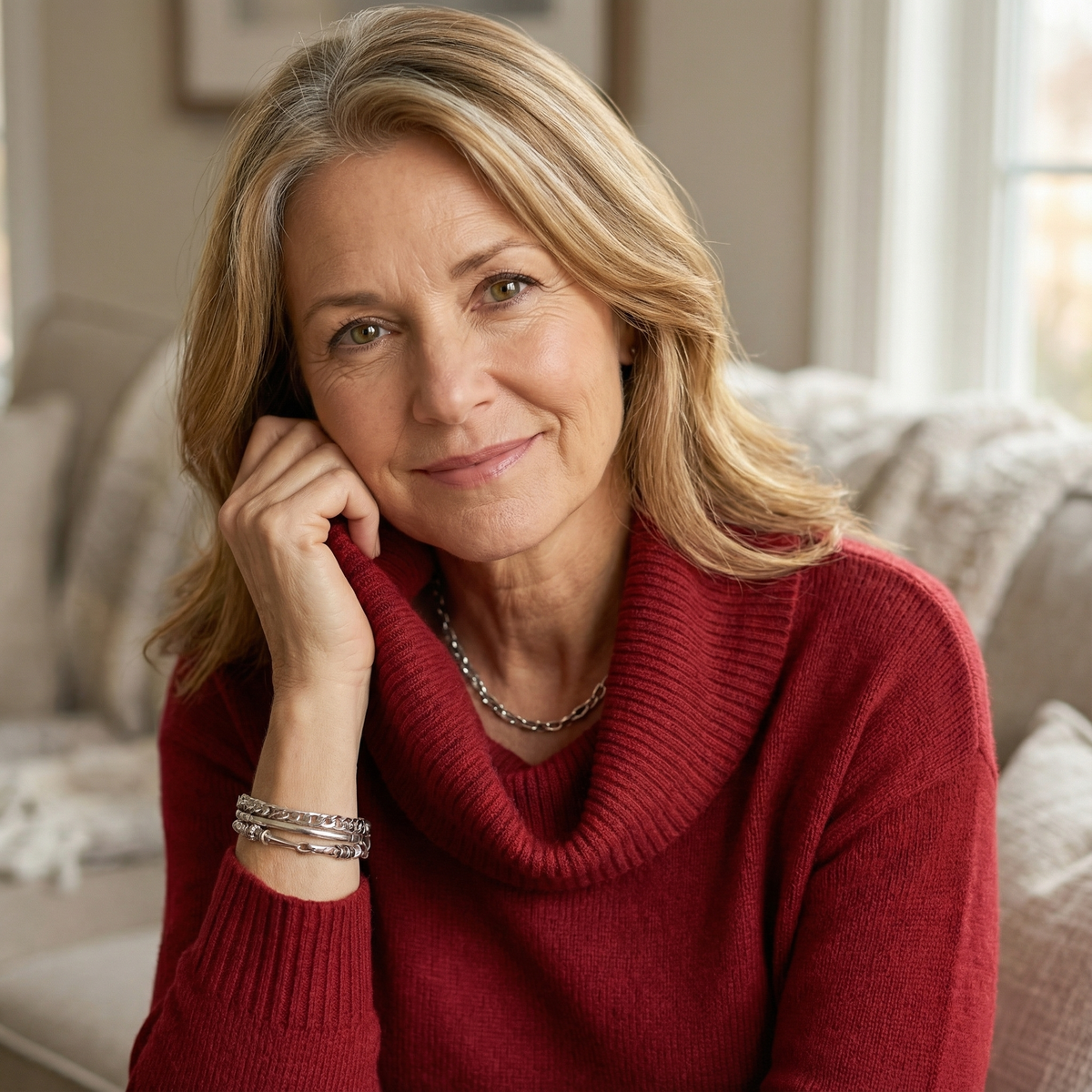 Soft Cowl Neck Sweater