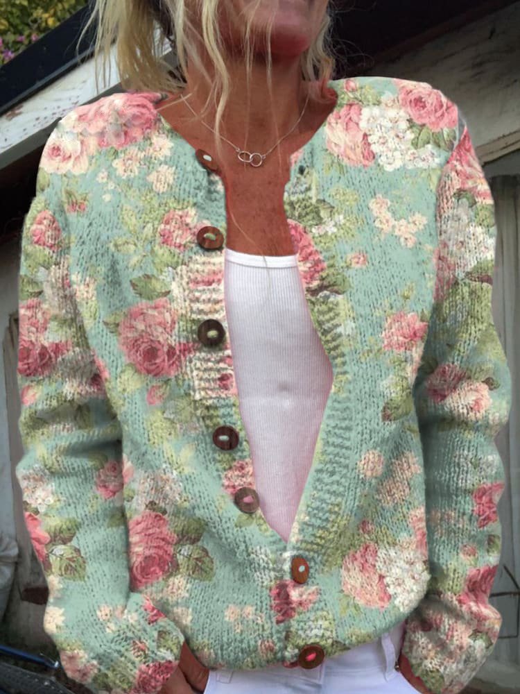 Emilia™ | Stylish Floral Cardigan