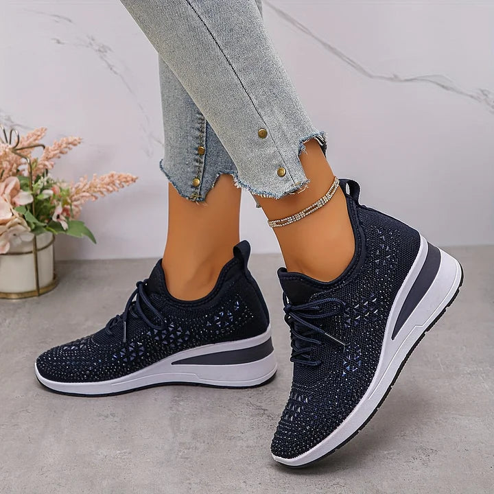 Bonnie | Orthopedic Rhinestone Comfort Sneakers