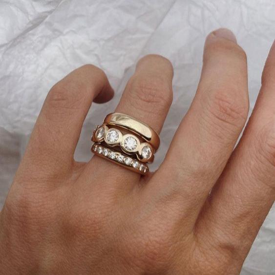 Forged Gold Ring