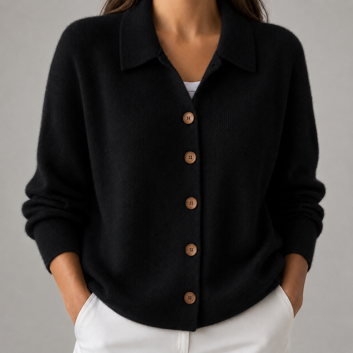 Elara Cashmere Cardigan