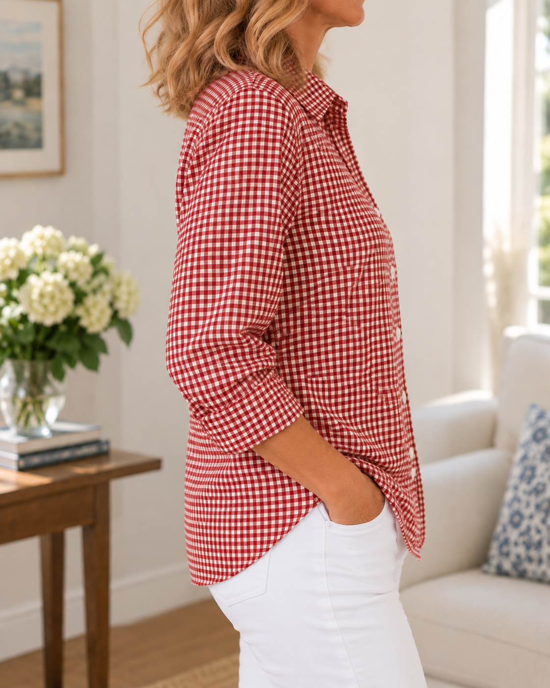 Susan™ | Checkered Button Shirt