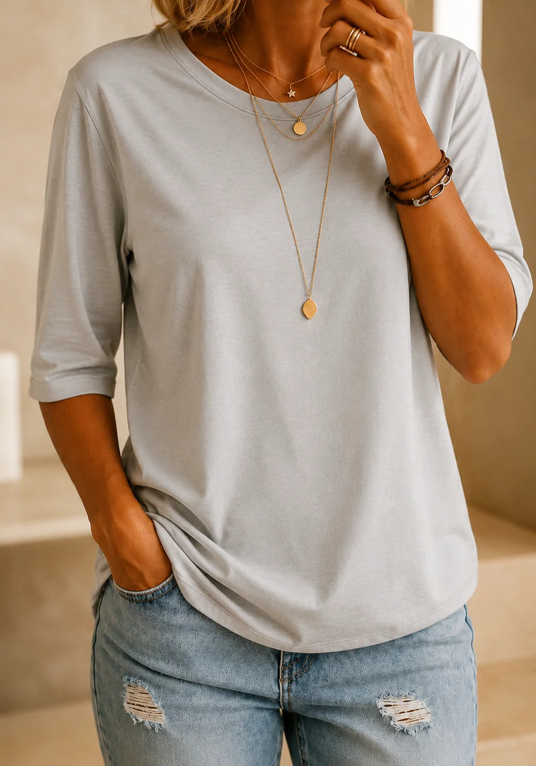 Alice | Soft And Simple Everyday Casual Top