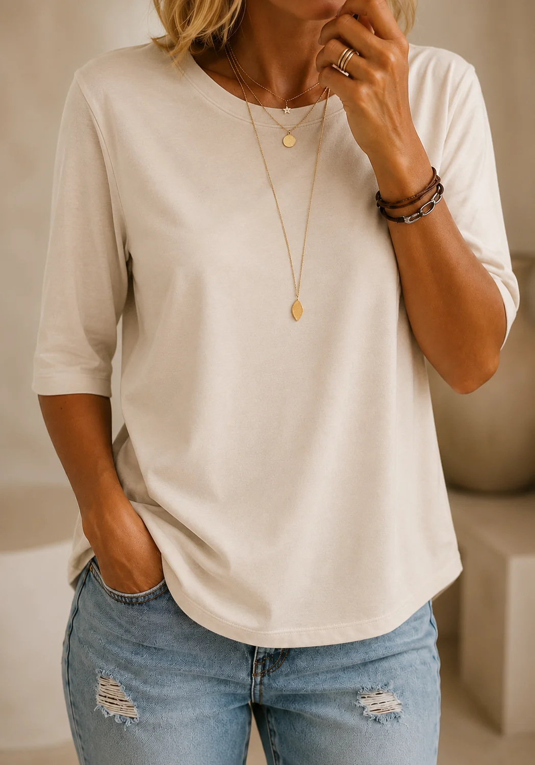 Alice | Soft And Simple Everyday Casual Top