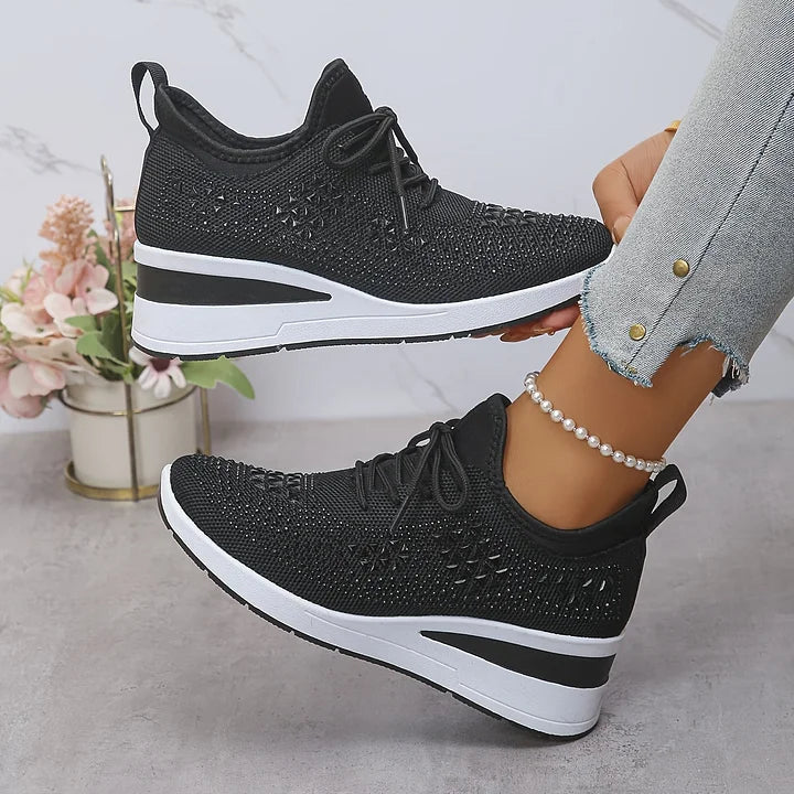 Bonnie | Orthopedic Rhinestone Comfort Sneakers