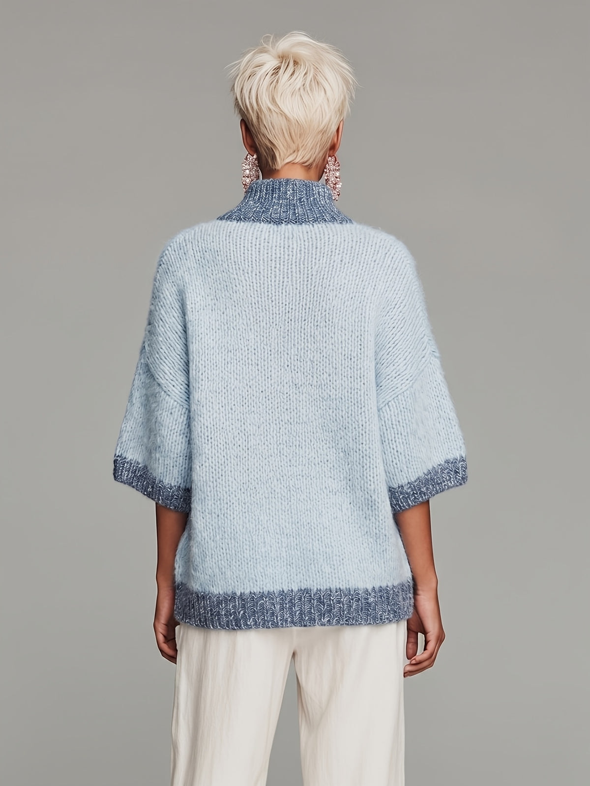 Nancy™ | Cozy Oversized Half Zip Knit Sweater