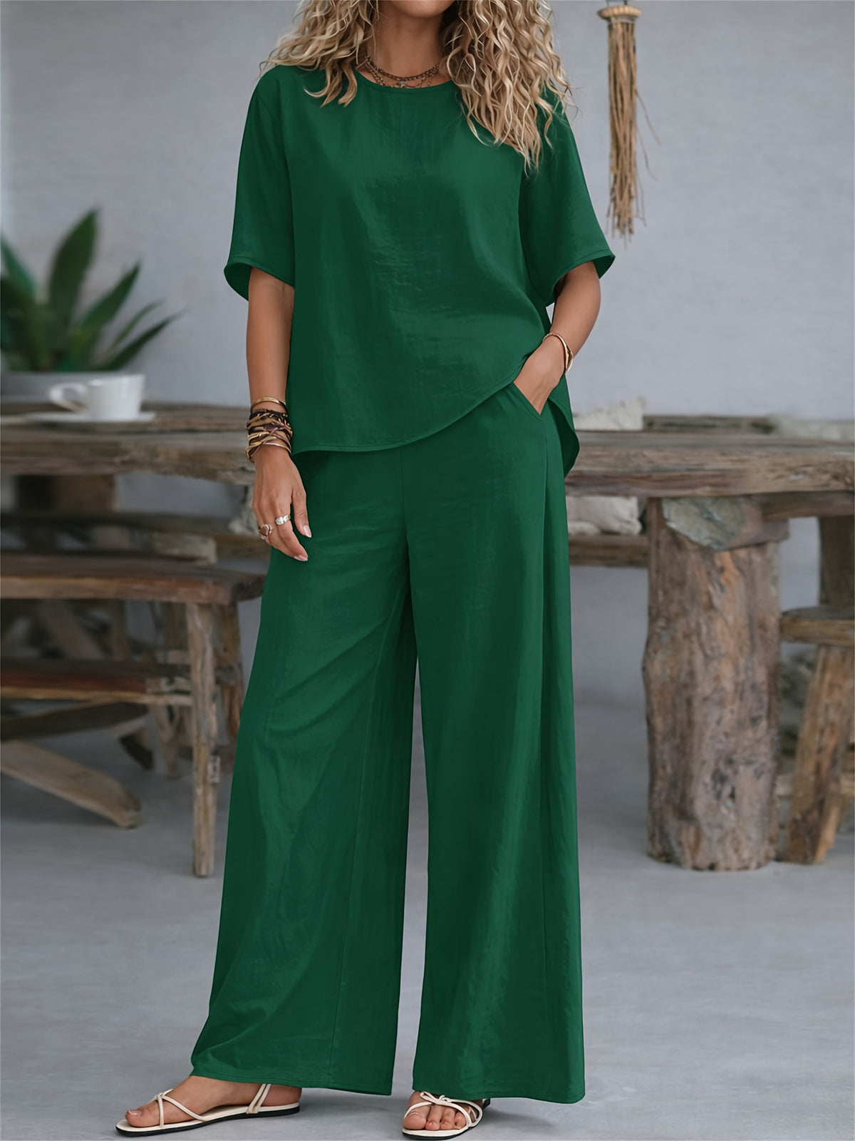 Effie™ | Relaxed Wide-Leg Two Piece Set