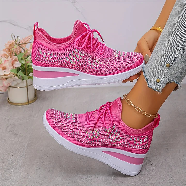 Bonnie | Orthopedic Rhinestone Comfort Sneakers