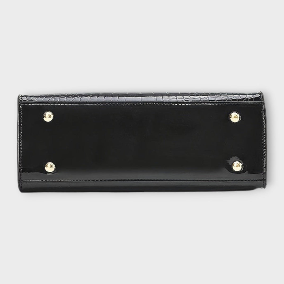 Maison Verdelle - Handbag with Glossy Crocodile Leather Pattern