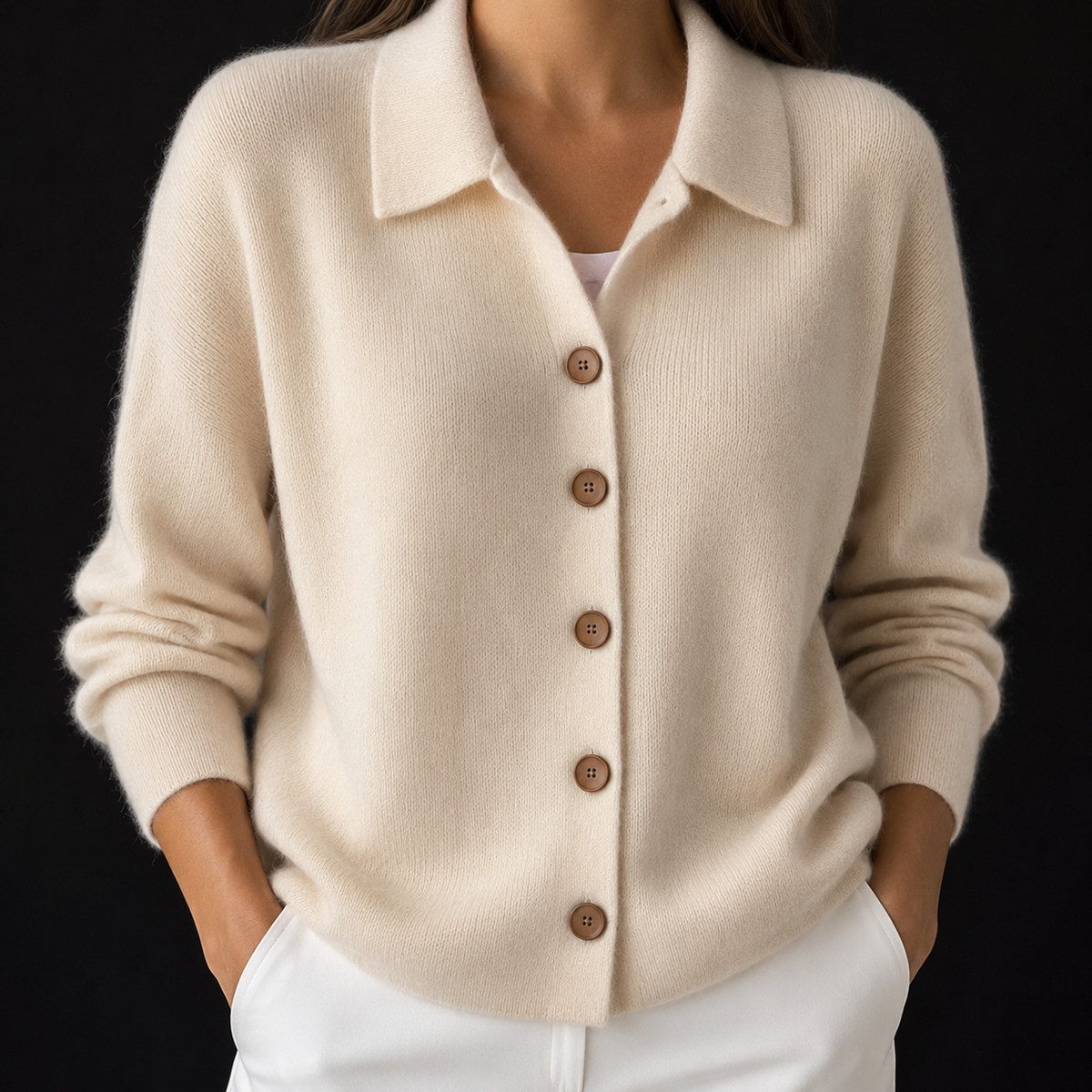 Elara Cashmere Cardigan