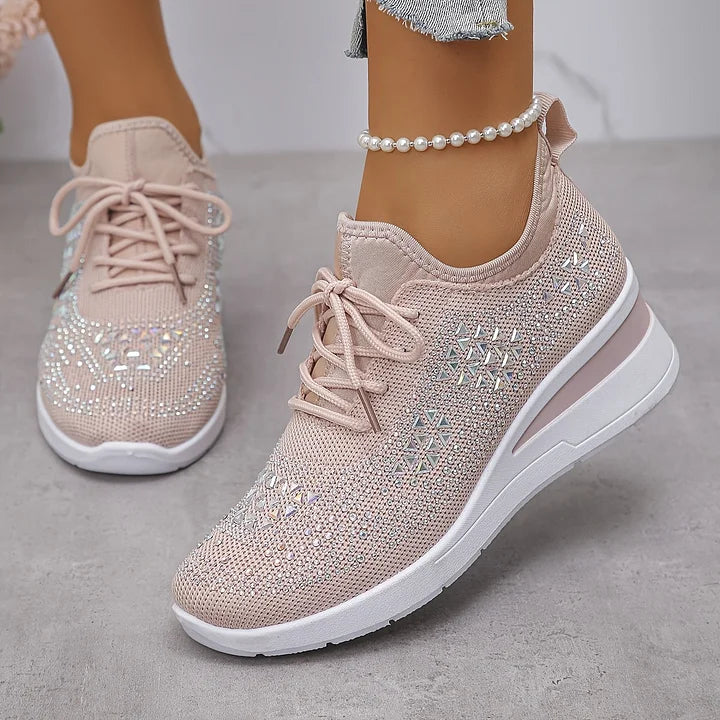 Bonnie | Orthopedic Rhinestone Comfort Sneakers