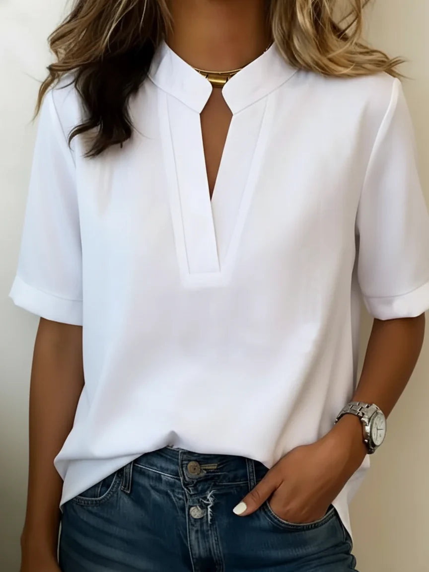 Debra™ | Chic V-neck Blouse