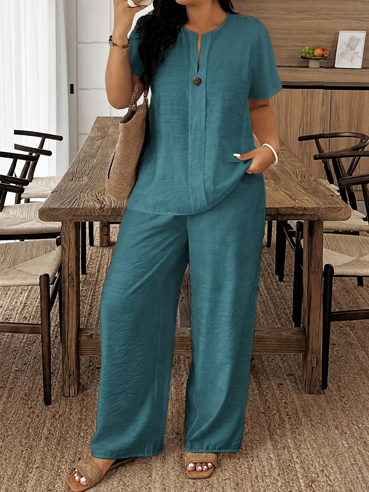 Amity™ | Relaxed Wide Leg Two Piece Set