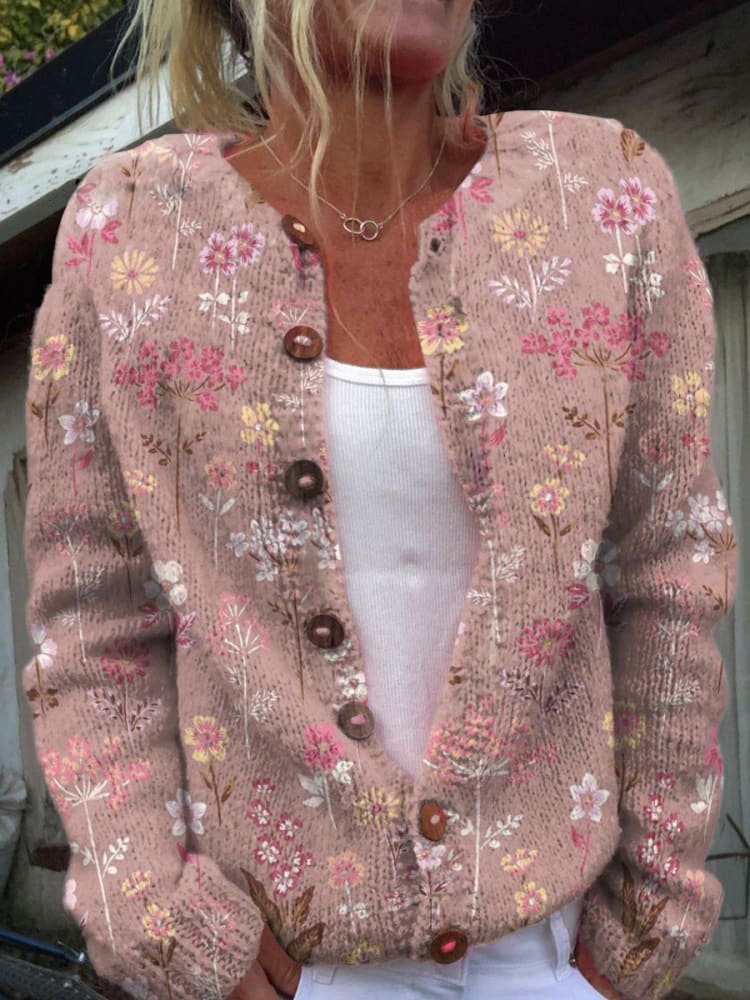 Emilia™ | Stylish Floral Cardigan