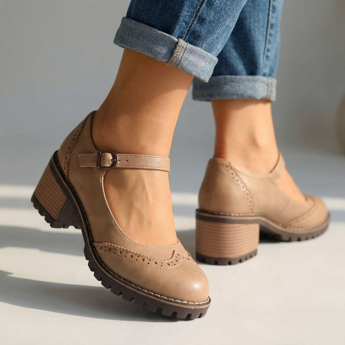 Amelia | T-Strap Mary Jane Heels