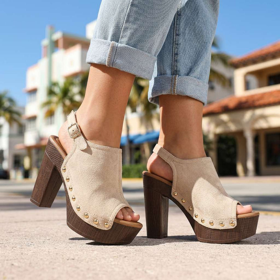 Vanessa | Open Toe Heels