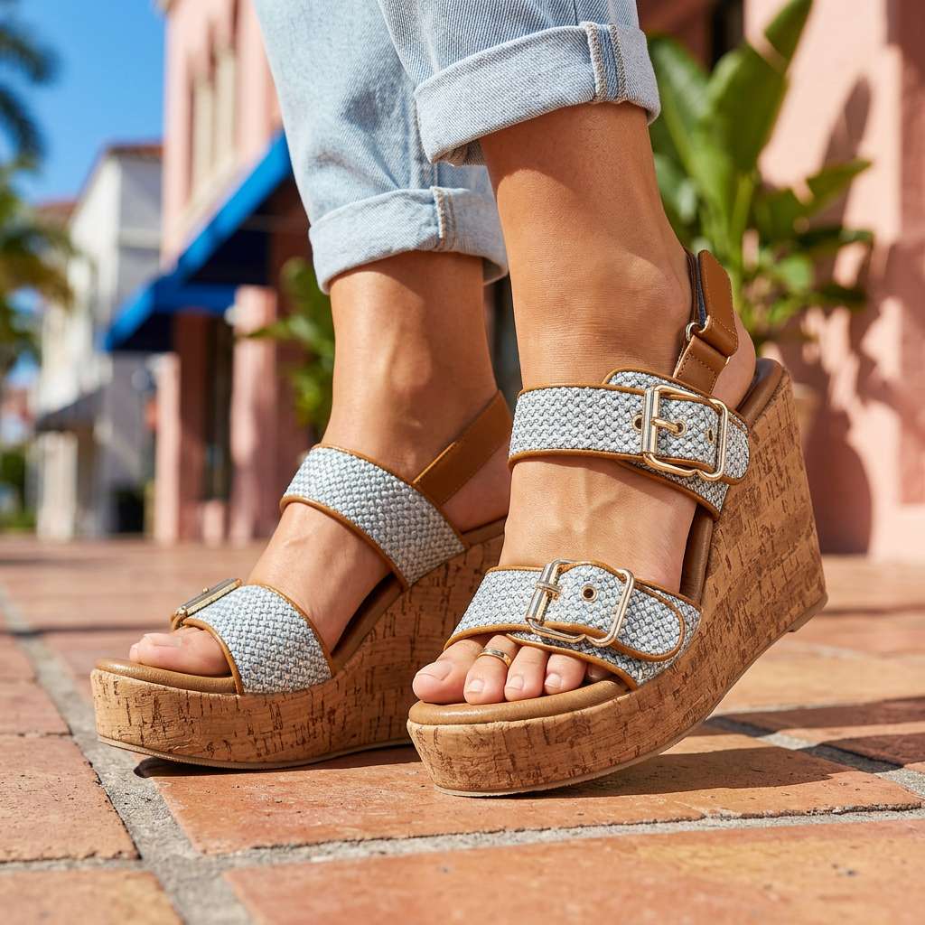 Vanessa | Buckle Strap Wedges