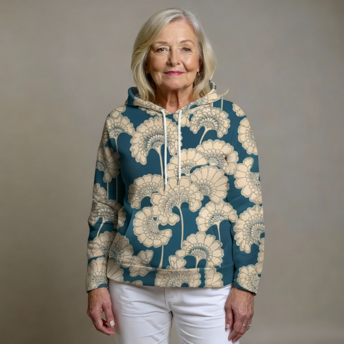 Anneliese | Floral Print Hoodie