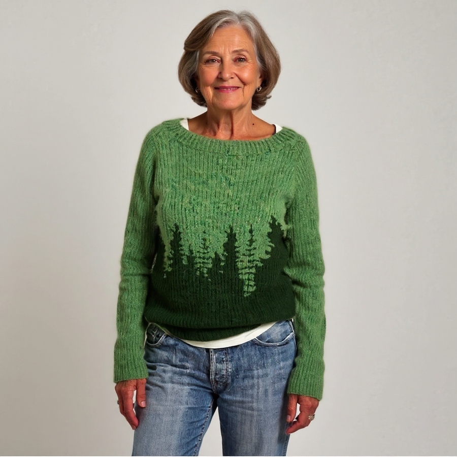 Willow | Forest-Motif Knit Sweater