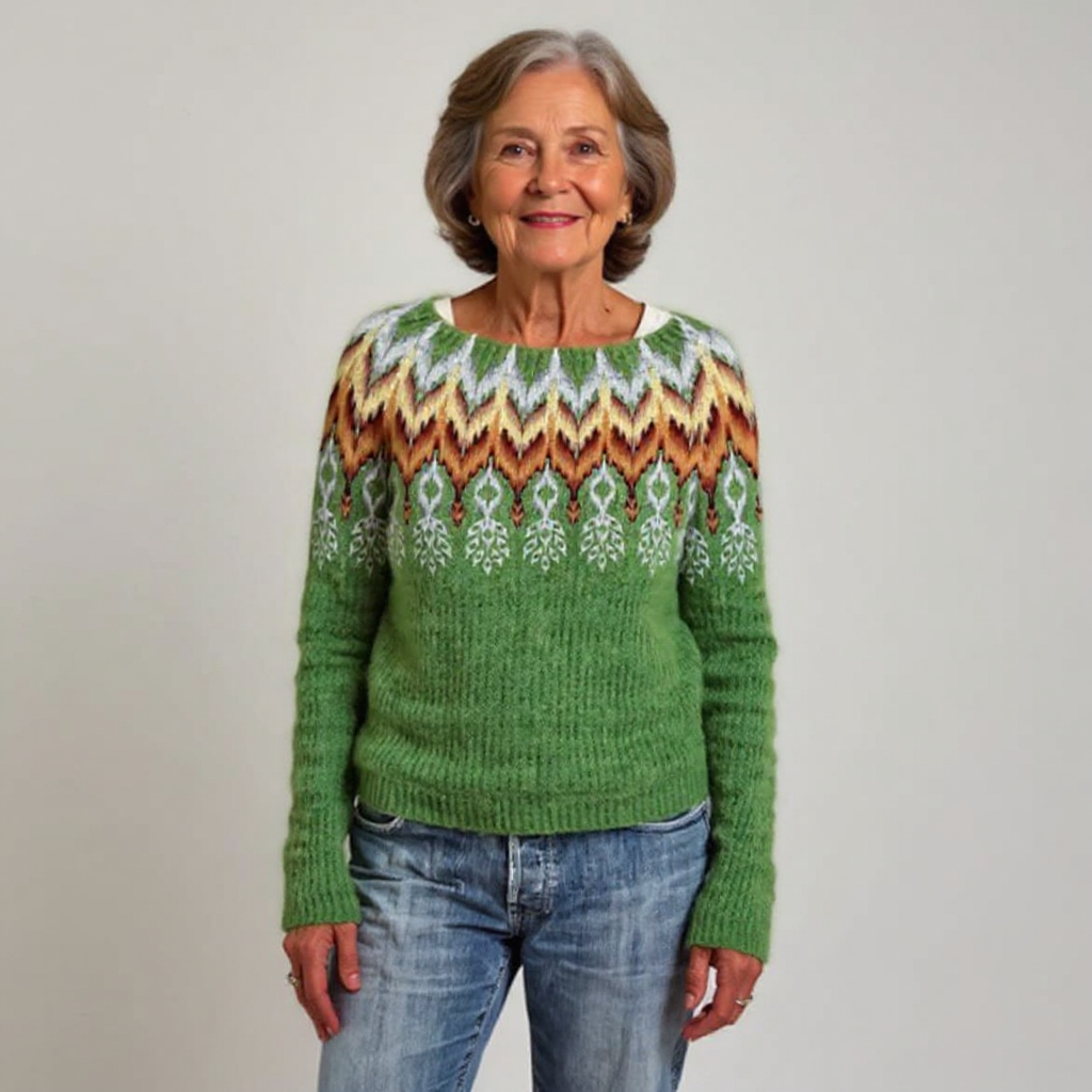 Elke | Patterned Pullover Sweater