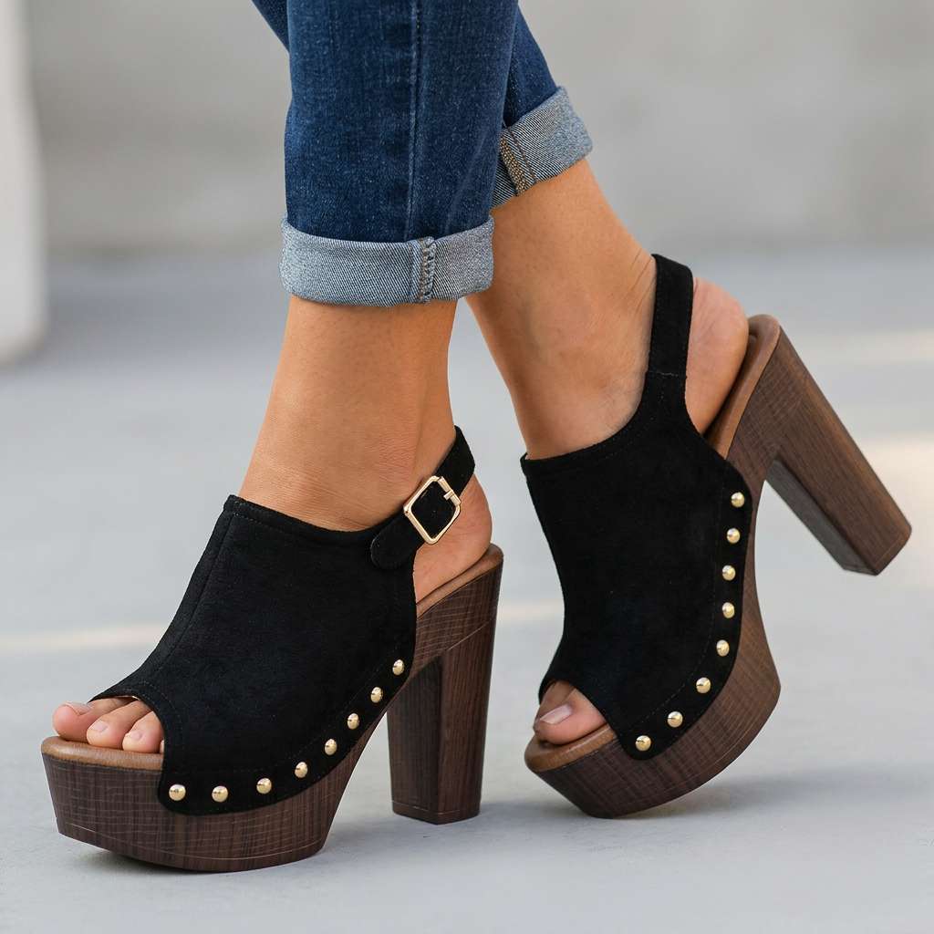 Vanessa | Open Toe Heels