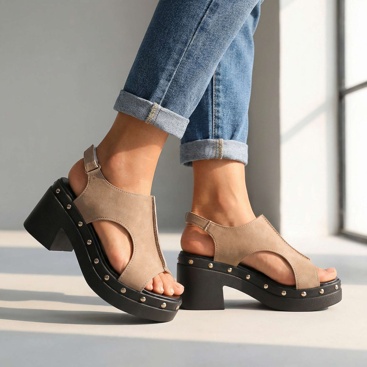 Loretta | Studded Slides