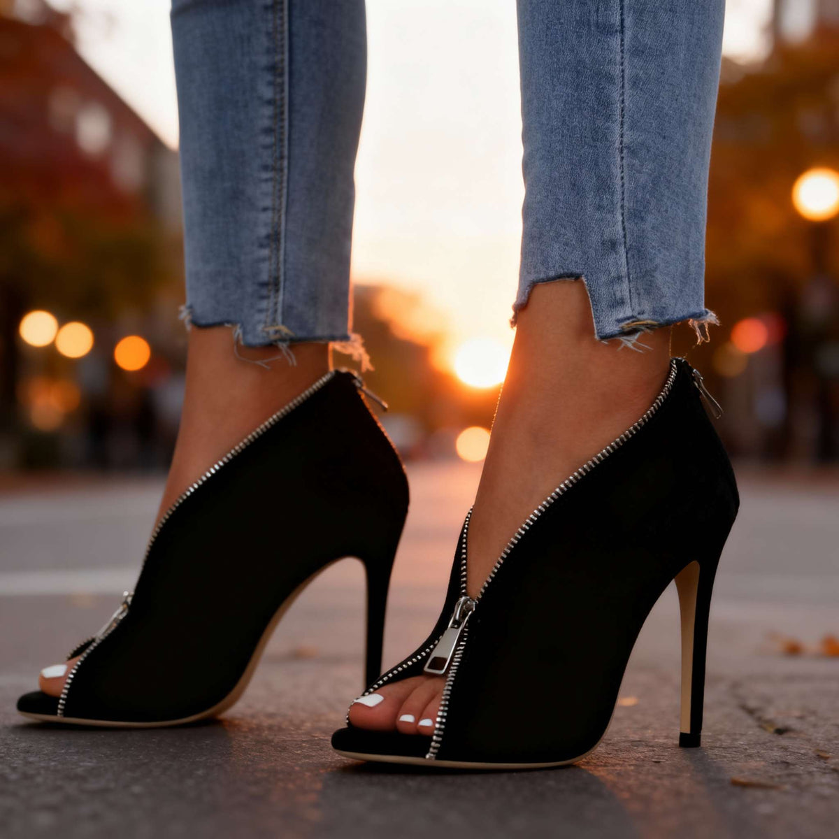 Scarlett | Zipper Heels
