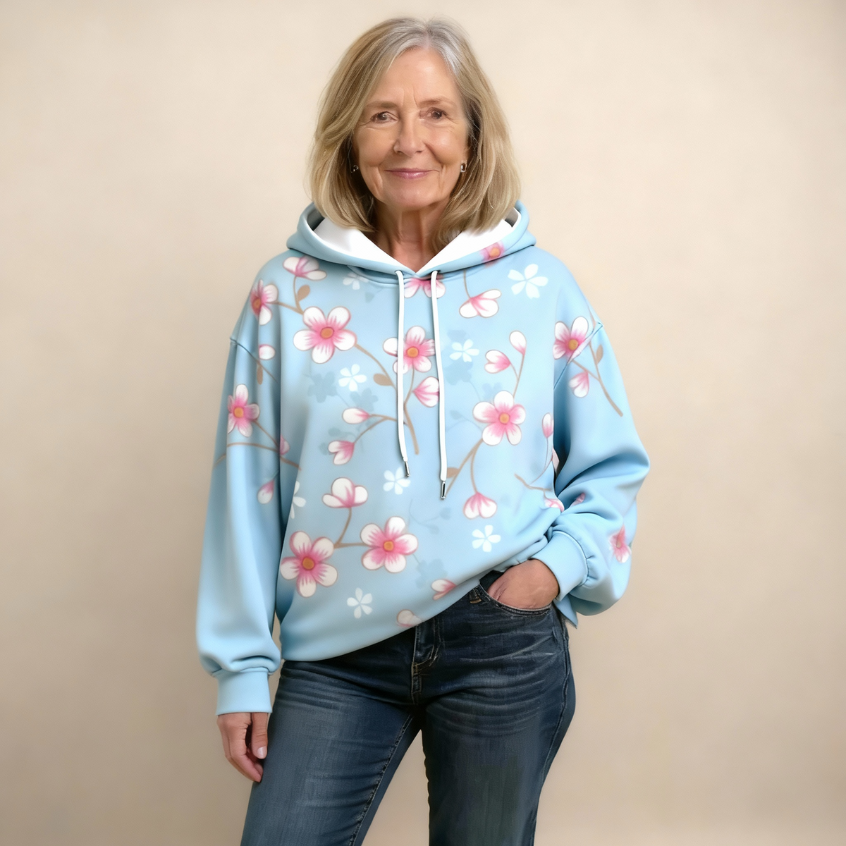 Blair | Blossom-Print Hoodie