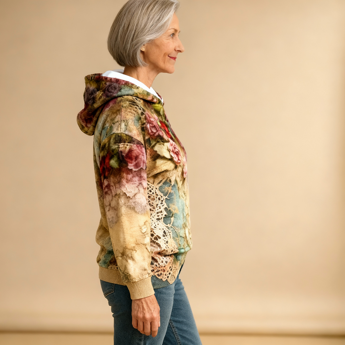 Poppy | Relaxed Floral Hoodie