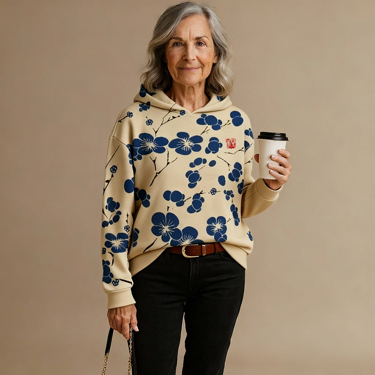 Paige | Blossom Print Hoodie