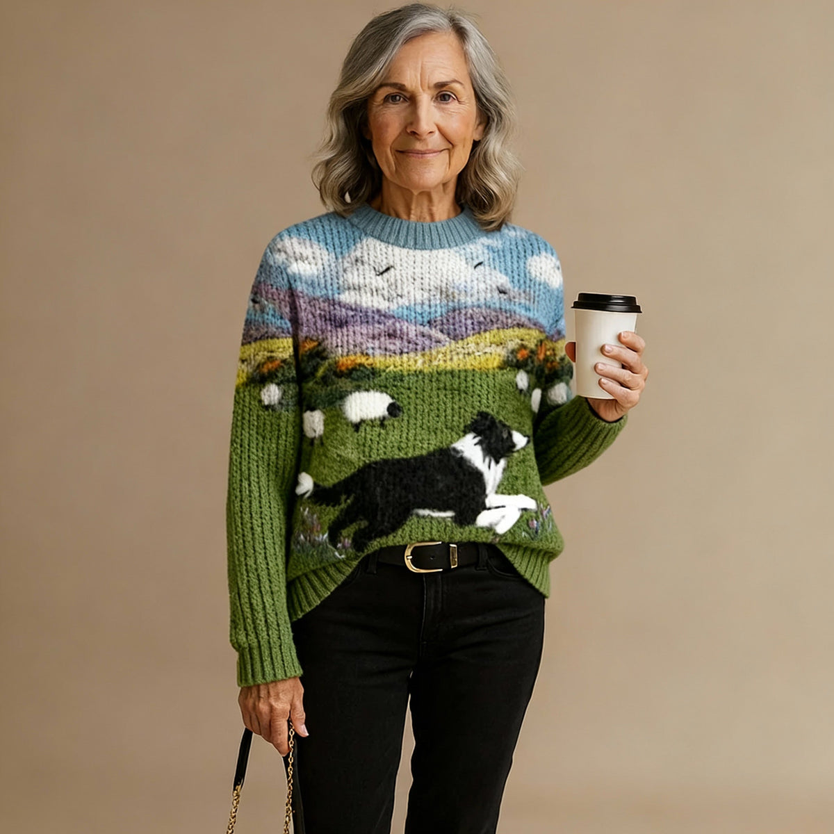 Nell | Countryside Scene Sweater