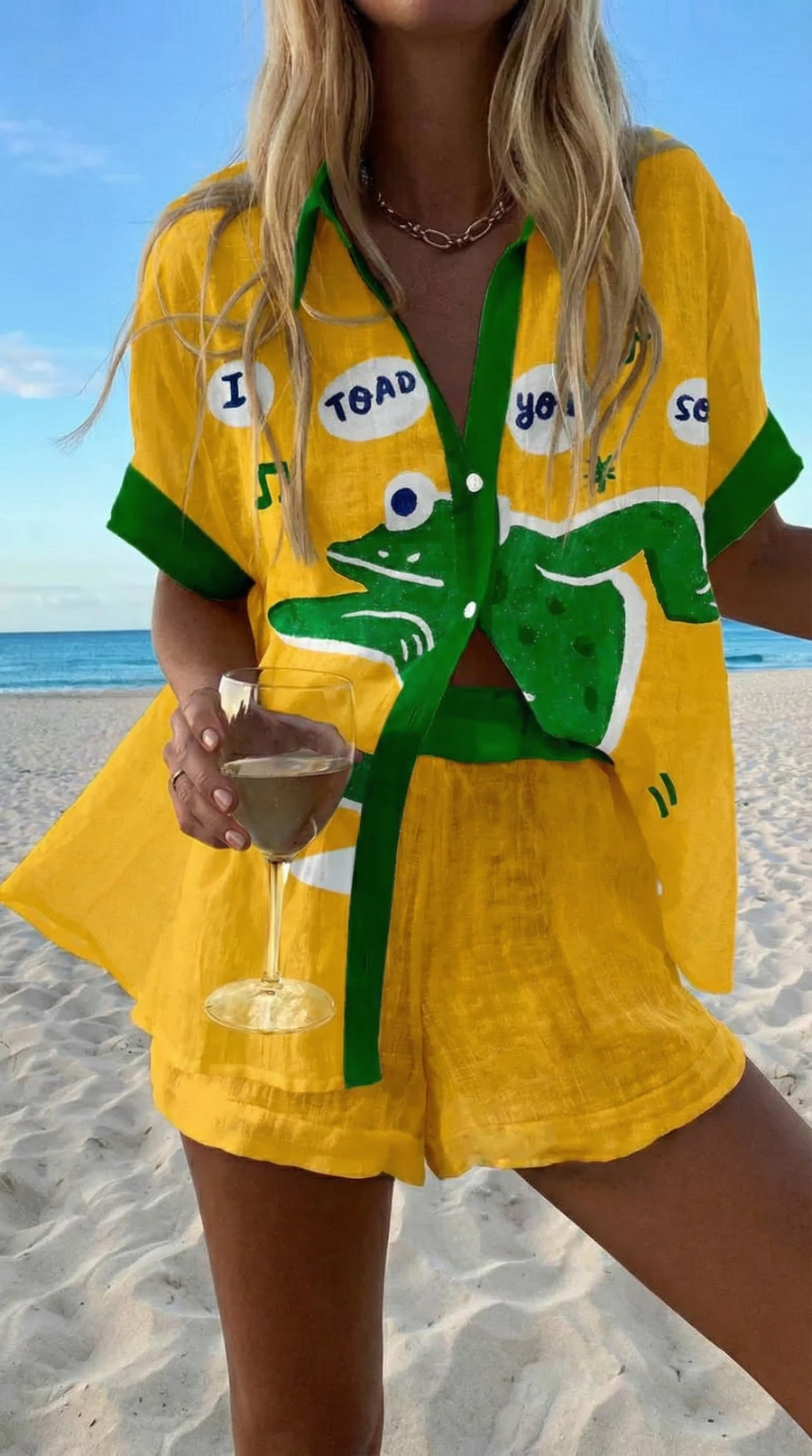 Alana™ | Playful Beach Day Shorts Set
