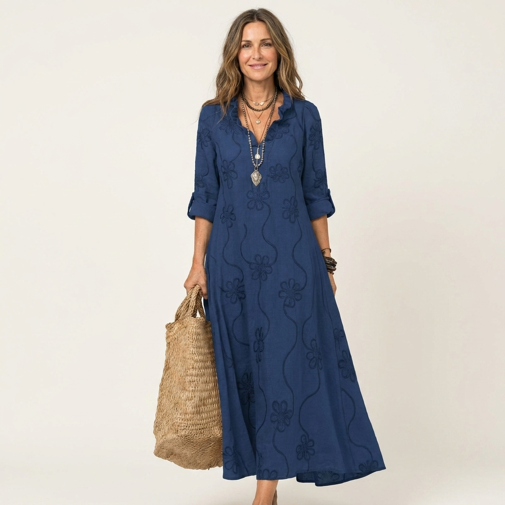Isabel™ | Elegant airy embroidered summer dress