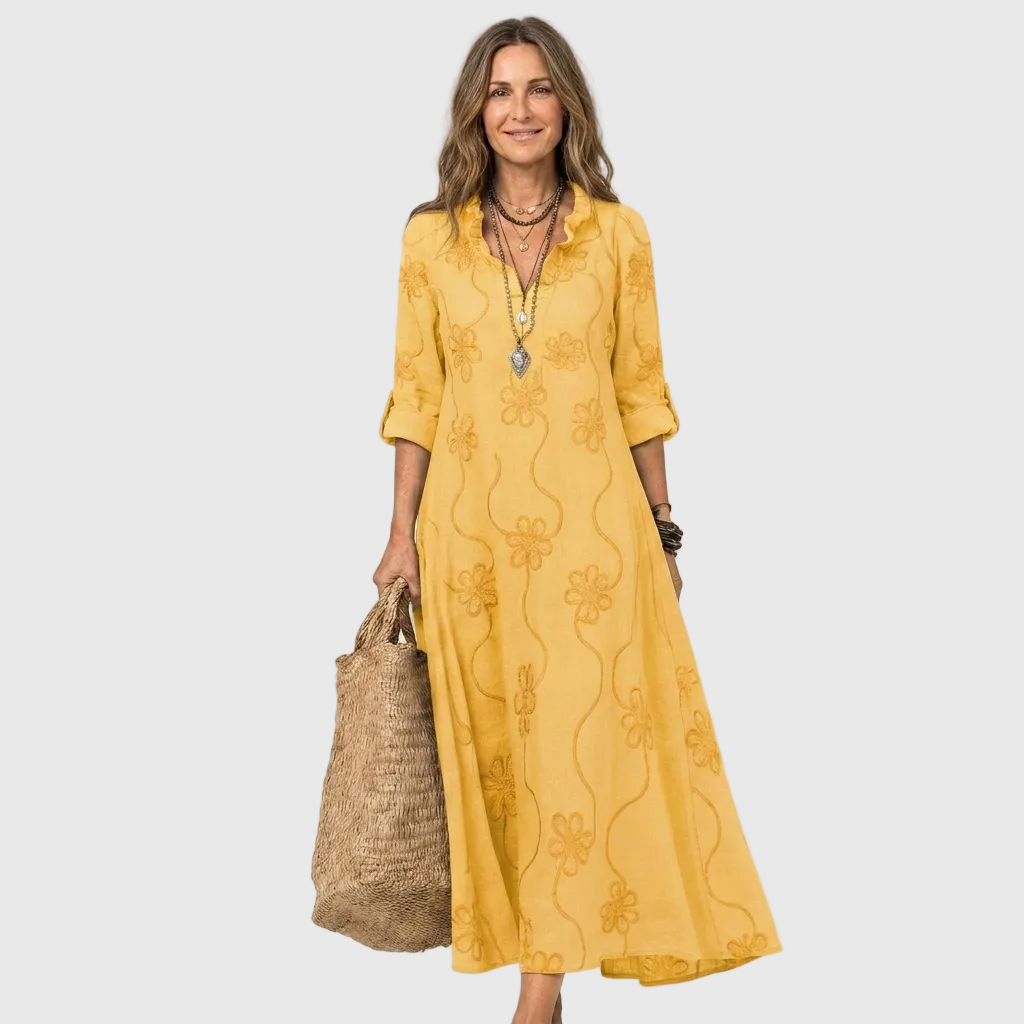 Emma™ | Relaxed Shirt Midi Dress