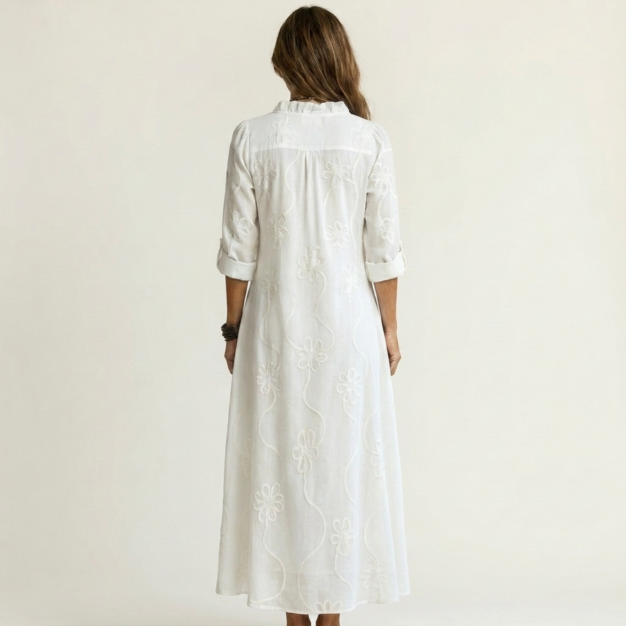 Isabel™ | Elegant airy embroidered summer dress