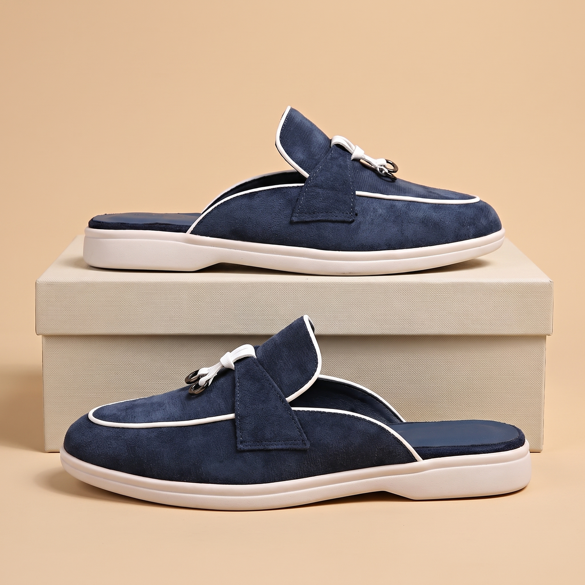 Delphina™ | Suede Slip On Mule Loafers