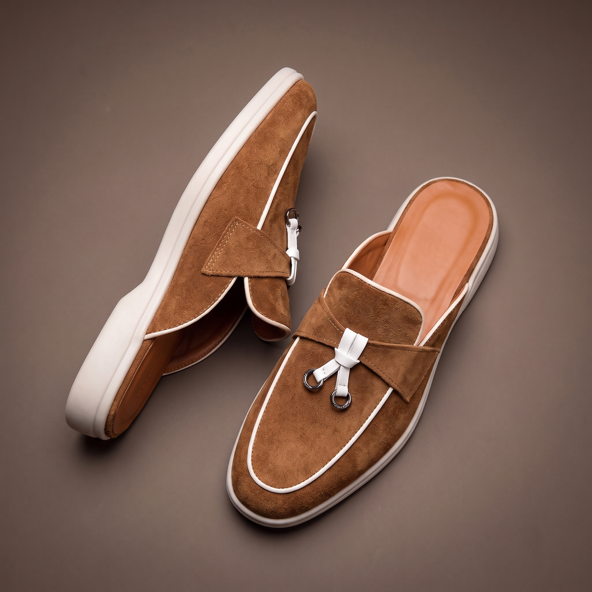 Delphina™ | Suede Slip On Mule Loafers