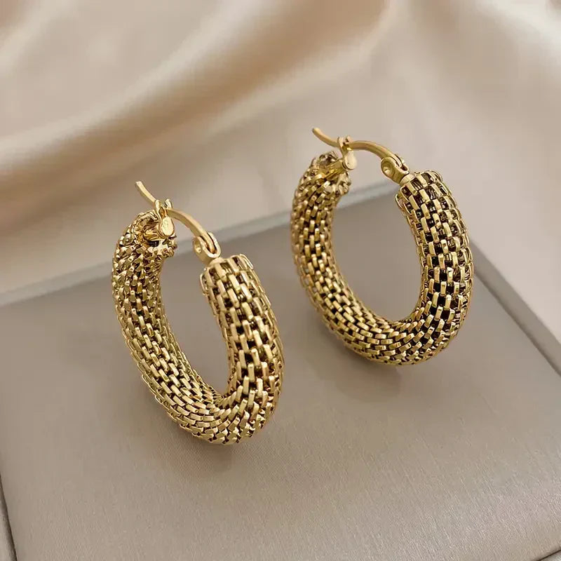 Golden Tide Hoop Earrings