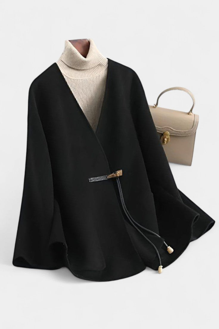 Marlowe | Relaxed Drawstring Cape Coat