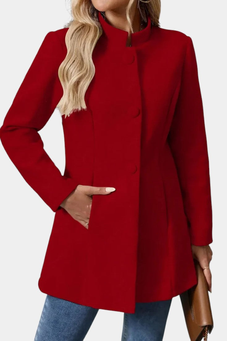 Eugenie | Tailored High-Collar Coat