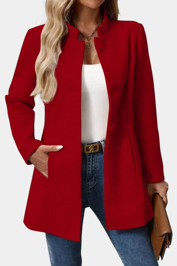 Eugenie | Tailored High-Collar Coat