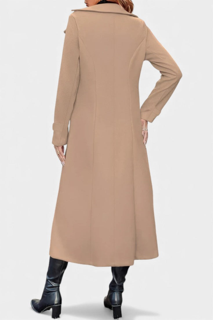 Genevra | Tailored Double-Breasted Long Coat