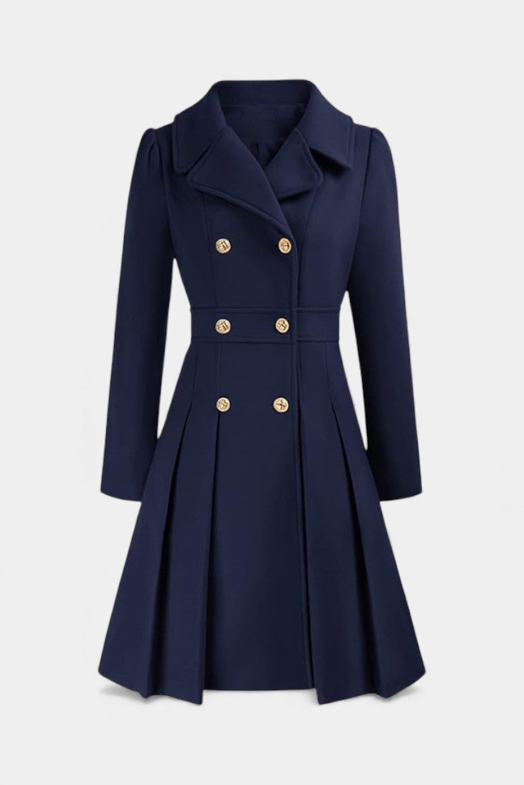 Annalise | Flared Double-Breasted Coat
