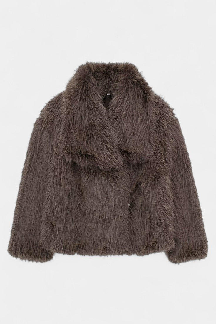 Adelina | Statement Collar Oversized Coat