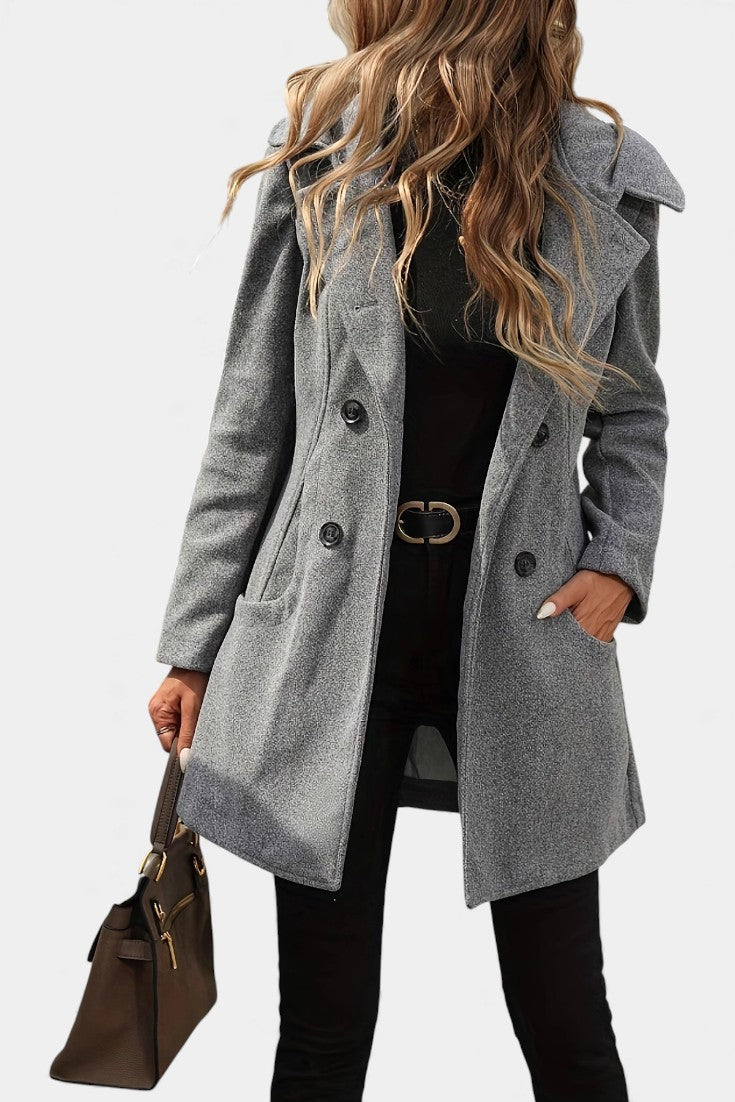 Beatrix | Double-Breasted Hooded Coat