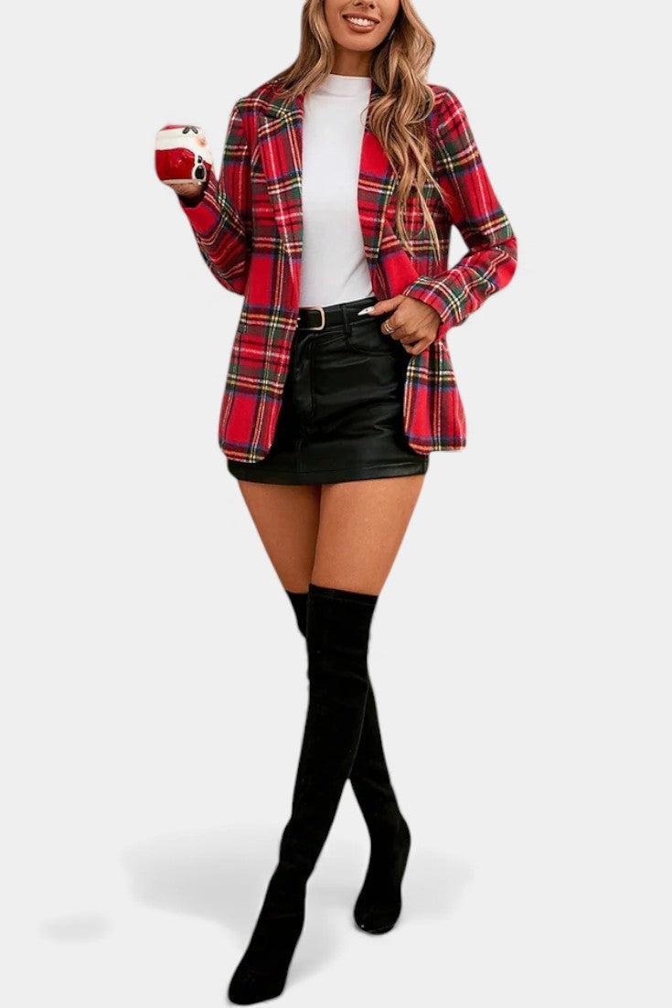 Clara | Tailored Checkered Blazer