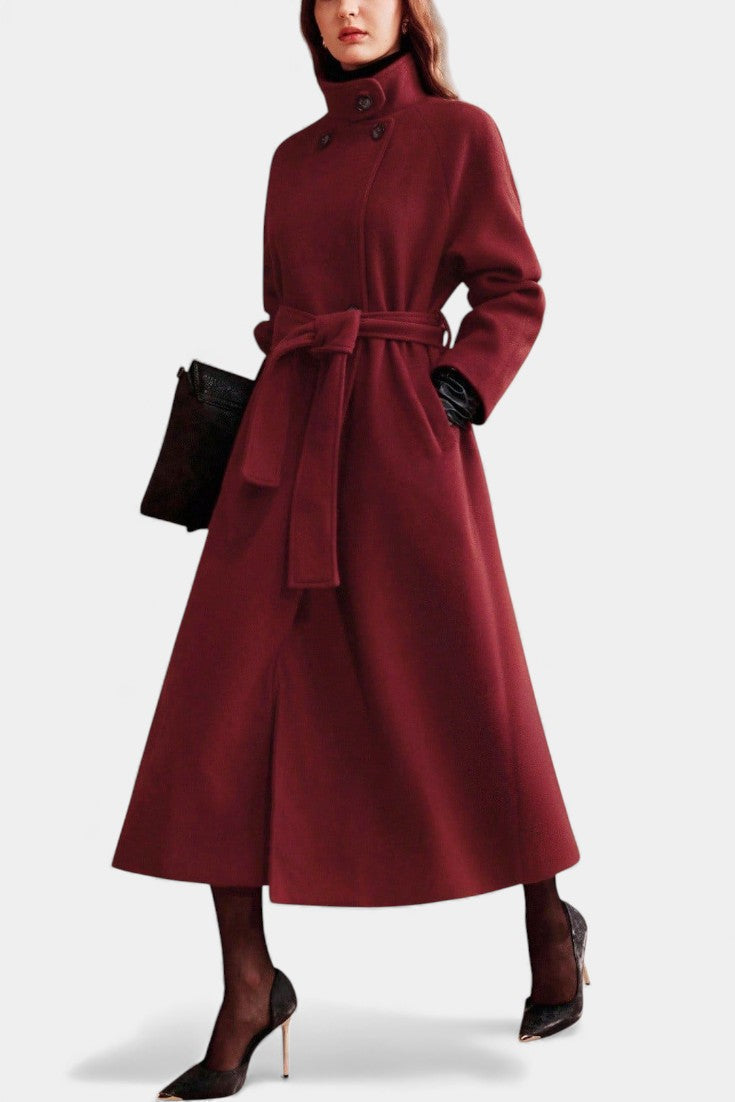 Cressida | Belted Long Wrap Coat